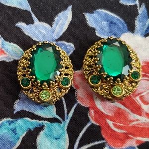 Vintage clip on earrings